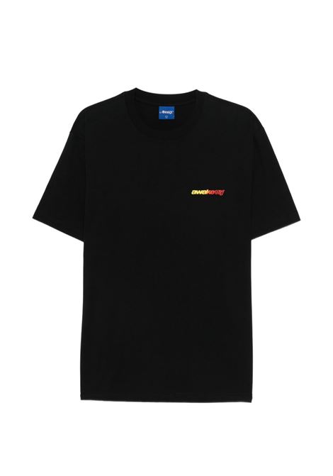 t-shirt gradient sport uomo nera AWAKE NY | AWK-SP26-TS008BL